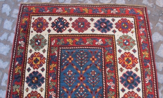 Antique Caucasian Genge Kasak excellent condition full pile all orginal size 3,02x1,20 cm Circa 1880                  