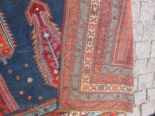 Antique Shıkly carpet circa 1900, excellent condition, wonderful colors. Size: 2,60 x 1,66 cm // 8,53" x 5,45"               