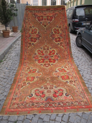 Antique Persian GULFARAN  Malayer Gallery rug Circa 1890 Camel heir mean color ( Just we made control ) no repair Orginal           