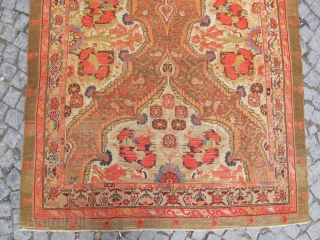 Antique Persian GULFARAN  Malayer Gallery rug Circa 1890 Camel heir mean color ( Just we made control ) no repair Orginal           