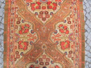Antique Persian GULFARAN  Malayer Gallery rug Circa 1890 Camel heir mean color ( Just we made control ) no repair Orginal           