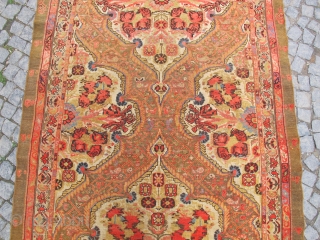 Antique Persian GULFARAN  Malayer Gallery rug Circa 1890 Camel heir mean color ( Just we made control ) no repair Orginal           