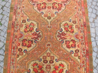Antique Persian GULFARAN  Malayer Gallery rug Circa 1890 Camel heir mean color ( Just we made control ) no repair Orginal           