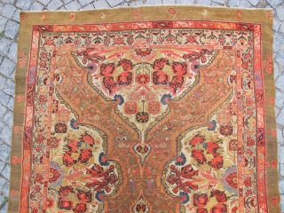 Antique Persian GULFARAN  Malayer Gallery rug Circa 1890 Camel heir mean color ( Just we made control ) no repair Orginal           