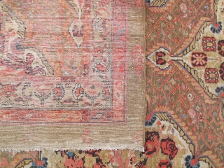 Antique Persian GULFARAN  Malayer Gallery rug Circa 1890 Camel heir mean color ( Just we made control ) no repair Orginal           