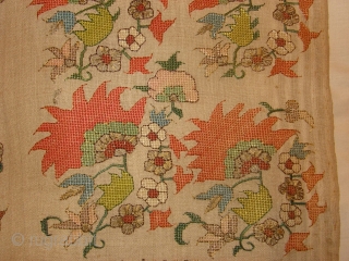 Ottoman Towel ( Peshkeer ) wonderful colours and excellent condition Circa 1870 or 1880                   