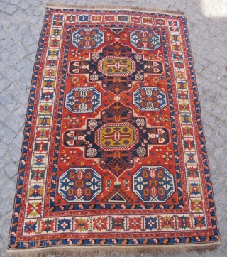 Caucasian Konakent Shirvan excellent condition very nice colors and size 2,05x1,34 cm (81 X 53  inches ) Circa 1900             