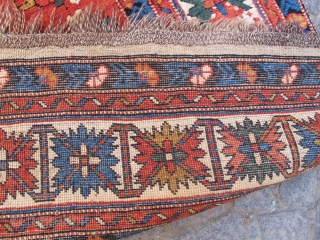 Caucasian Konakent Shirvan excellent condition very nice colors and size 2,05x1,34 cm (81 X 53  inches ) Circa 1900             