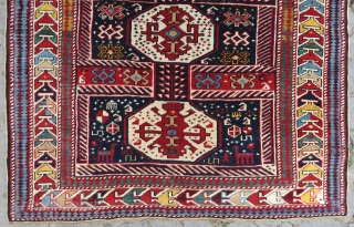 Antique Shirvan rug wonderful colors and very good condition all original it has camel wool and very good pile has size 1,37x1,14 cm Circa 1900        