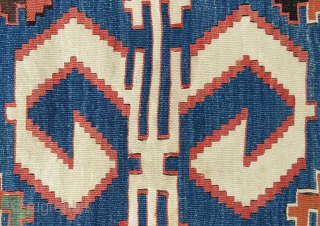 Central Anatolian Konya  Kilim fragment wonderful colors and size 86x54 cm                     