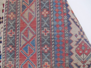 Antique Caucasian Marasaly rug wonderful colours and size 1,58 X 1,39 cm Circa 1880                   