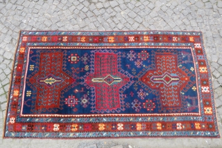 Caucasian Kilim design kasak wonderful colors and excellent condition all original Circa 1930                    