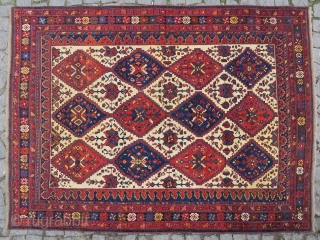 Wonderful Avshar rug like tile colors very nice condition all original Circa 1890-1900                    