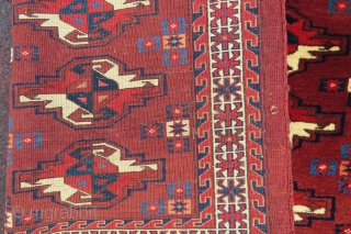 Antique Turkoman camel sack three GUL wonderful colors and nice condition all original size 1,15x78 cm Circa 1880-1890               