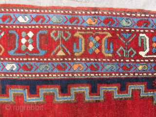 Antique Caucasian Kasak is wonderful colors and excellent condition all orginal no tuch hand just we washed and ready size:2,46x1,78 cm Circa 1880 it has very nice apricots color and with nice  ...