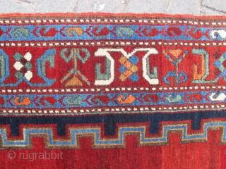 Antique Caucasian Kasak is wonderful colors and excellent condition all orginal no tuch hand just we washed and ready size:2,46x1,78 cm Circa 1880 it has very nice apricots color and with nice  ...