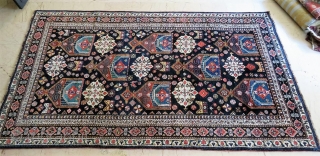 Antique Shiraz Khamseh rug wonderful colors and excellent condition all original Circa 1910                    