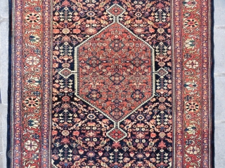 Persian Malayer rug very nice colors and good condition all original Circa 1880-1890                    