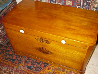 Antique Ottoman bahadum (SANDIK) wooden trunk. Excellent condition with the seal of the Ottoman Emire. Circa 1850 or 1870              