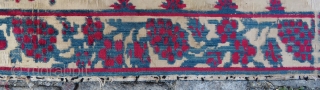 Antique Ottoman Textile wonderful colors and nice condition all original Uskudar made Circa 1880                   