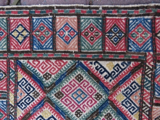 Antique Caucasian verneh technic  cradle panel all colors are Natural, excellent  condition and all original size 1,00 x 37 cm Circa 1875-1880         