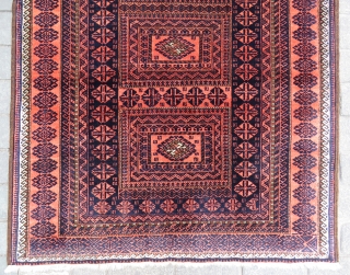 Baluch rug Designed with a chest very nice colors and excellent condition all original and very fine Circa 1915-1920              