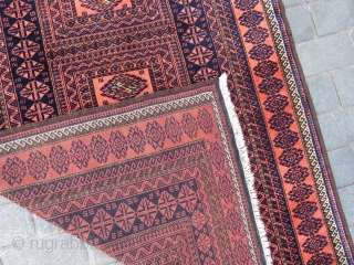 Baluch rug Designed with a chest very nice colors and excellent condition all original and very fine Circa 1915-1920              