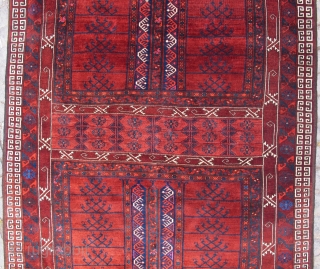 Turkoman engsi Berdeh wonderful colors and very good condition all original size 2,35x1,60 cm Circa 1900                 