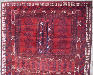 Turkoman engsi Berdeh wonderful colors and very good condition all original size 2,35x1,60 cm Circa 1900                 