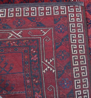 Turkoman engsi Berdeh wonderful colors and very good condition all original size 2,35x1,60 cm Circa 1900                 
