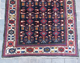 Caucassian Kuba Shirvan rug with date and some arabic letter all original and very nice condition Circa 1905               