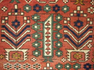 Antique Caucasian Shirvan wonderful colours and excellent condition all orginal size:1,90 X 1,17 cm ( 3''8 X 6''2 foot ) Circa 1900           