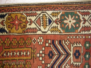 Antique Caucasian Shirvan wonderful colours and excellent condition all orginal size:1,90 X 1,17 cm ( 3''8 X 6''2 foot ) Circa 1900           