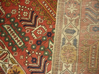 Antique Caucasian Shirvan wonderful colours and excellent condition all orginal size:1,90 X 1,17 cm ( 3''8 X 6''2 foot ) Circa 1900           