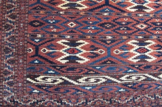 Turkoman rug very nice colors and amazing condition and size 2,18 x 1,33 cm Circa 1900 - 1910               