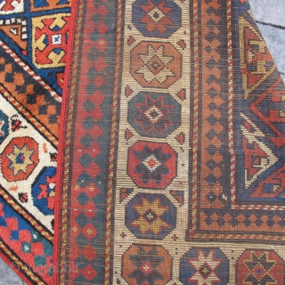 Antique Kasak carpet,vegetable colours, 
Size: 71 x 44 inches (1,79 x 1,11 cm)
Circa 1890's                   