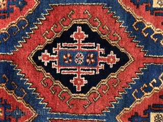 Antique Persian rug nice Camel hair border, wonderful colors, and excellent condition all original size 4’11”x6’3” feet ( 1,50x1,90 cm ) if you need any more information please contact to mail: sahcarpets@gmail.com  ...