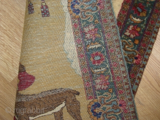 Tabris picturel pair rug wonderful colours and excellent  condition all orginal 20th cen.                   