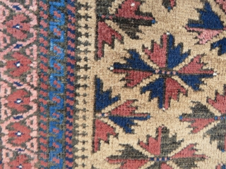 Baluch rug amazing camel hair and excellent condition all original size 1,70 x 94 cm Circa 1915                