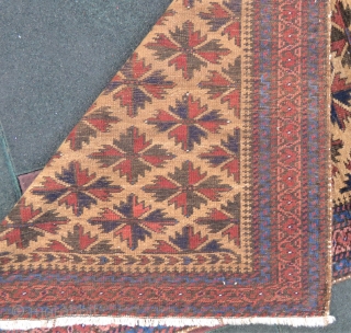 Baluch rug amazing camel hair and excellent condition all original size 1,70 x 94 cm Circa 1915                