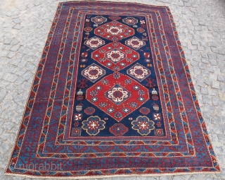 Caucasian Baku shirvan rug wonderful colors and very good condition all orginal size is 2,65x1,83 cm ( 104'' x 72'' inches ) Circa 1900         