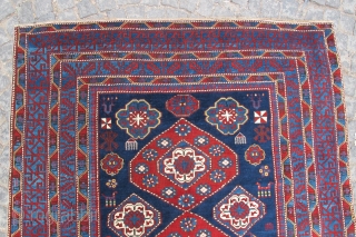 Caucasian Baku shirvan rug wonderful colors and very good condition all orginal size is 2,65x1,83 cm ( 104'' x 72'' inches ) Circa 1900         