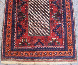 Antique Baluch runner rug wonderful colors and excellent condition all orginal Circa 1880                    