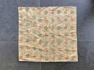 Antique Ottoman Bird design silk and gold thread work Textile 55x58 cm all original more a less circa 1800 AVAILABLE if need any more information please contact DM - E-mail  sahcarpets@gmail.com  ...