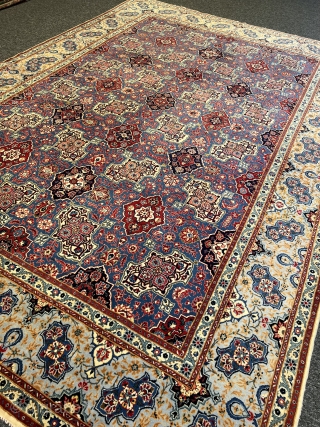Old Kashan Carpet 8’10”x12’8” feet ( 2,67x3,87 cm ) very nice colors and nice conditions all original AVAILABLE if need any more information please contact DM - E-mail  sahcarpets@gmail.com  or  ...