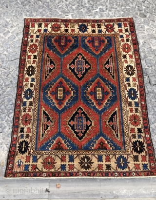 Old Persian Rug 4’11”x6’3” feet ( 1,50x1,90 cm ) very nice camel Hair border and nice conditions all original AVAILABLE if need any more information please contact E-mail  sahcarpets@gmail.com or WhatsApp  ...