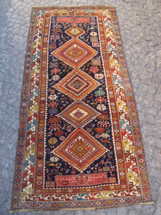 Antique Shirvan wonderful colours and very good condition all orginal  and very nice wool and pile and very fine work just we maked control size 2,75 X 1,32 cm Circa 1880  ...