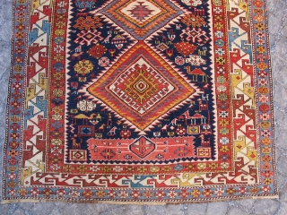 Antique Shirvan wonderful colours and very good condition all orginal  and very nice wool and pile and very fine work just we maked control size 2,75 X 1,32 cm Circa 1880  ...
