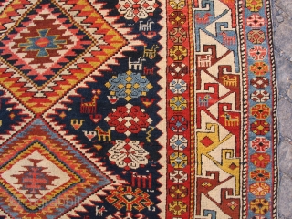 Antique Shirvan wonderful colours and very good condition all orginal  and very nice wool and pile and very fine work just we maked control size 2,75 X 1,32 cm Circa 1880  ...