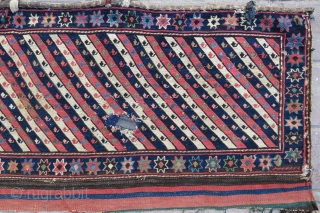 Shahsawen Panel wonderful colors and very nice condition all original it has one small hole but if you want we can repair with old wool and size 94x47 cm Circa 1880  